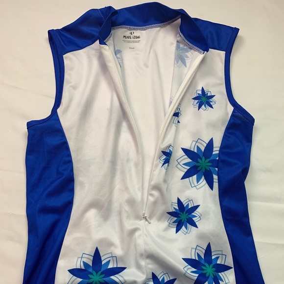 Pearl Izumi Blue White Top S - Picture 2 of 5